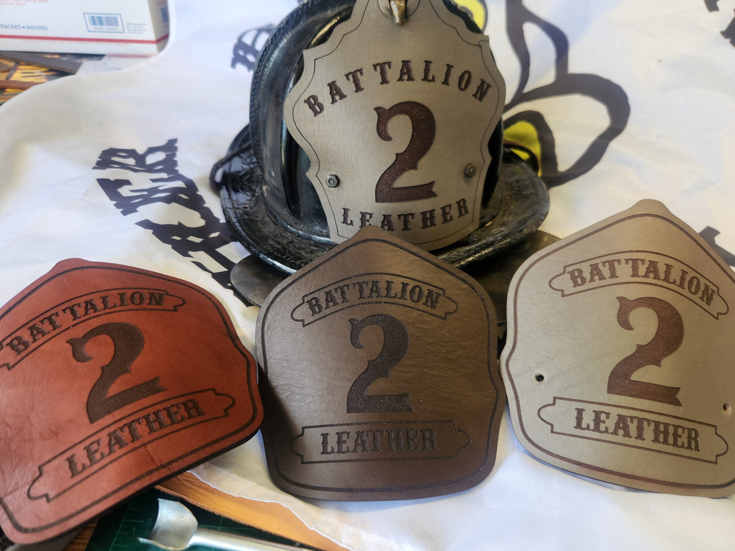 Leather Helmet Fronts