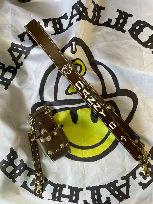 Bridle Leather Radio strap- complete