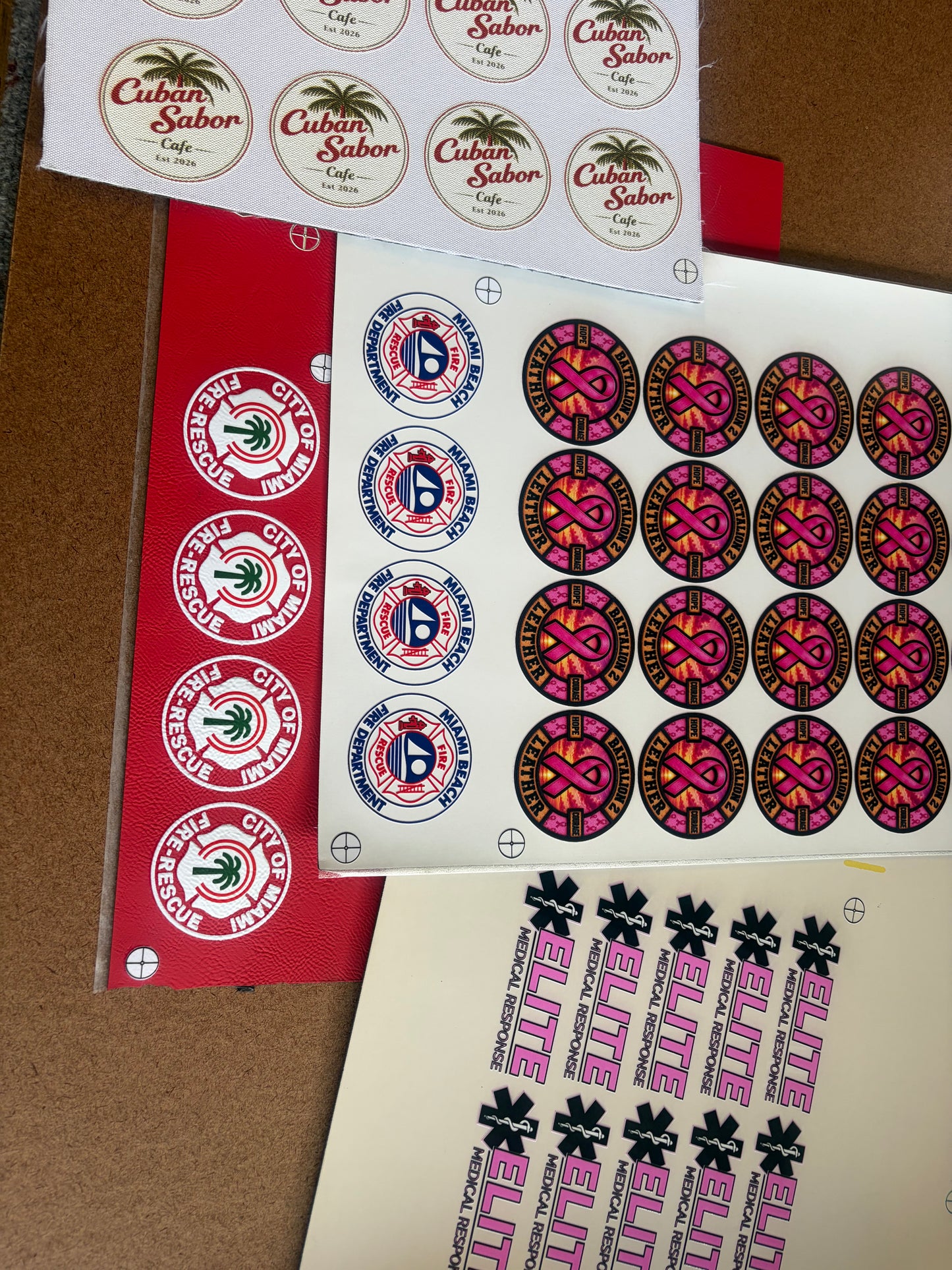 Uv printed patches