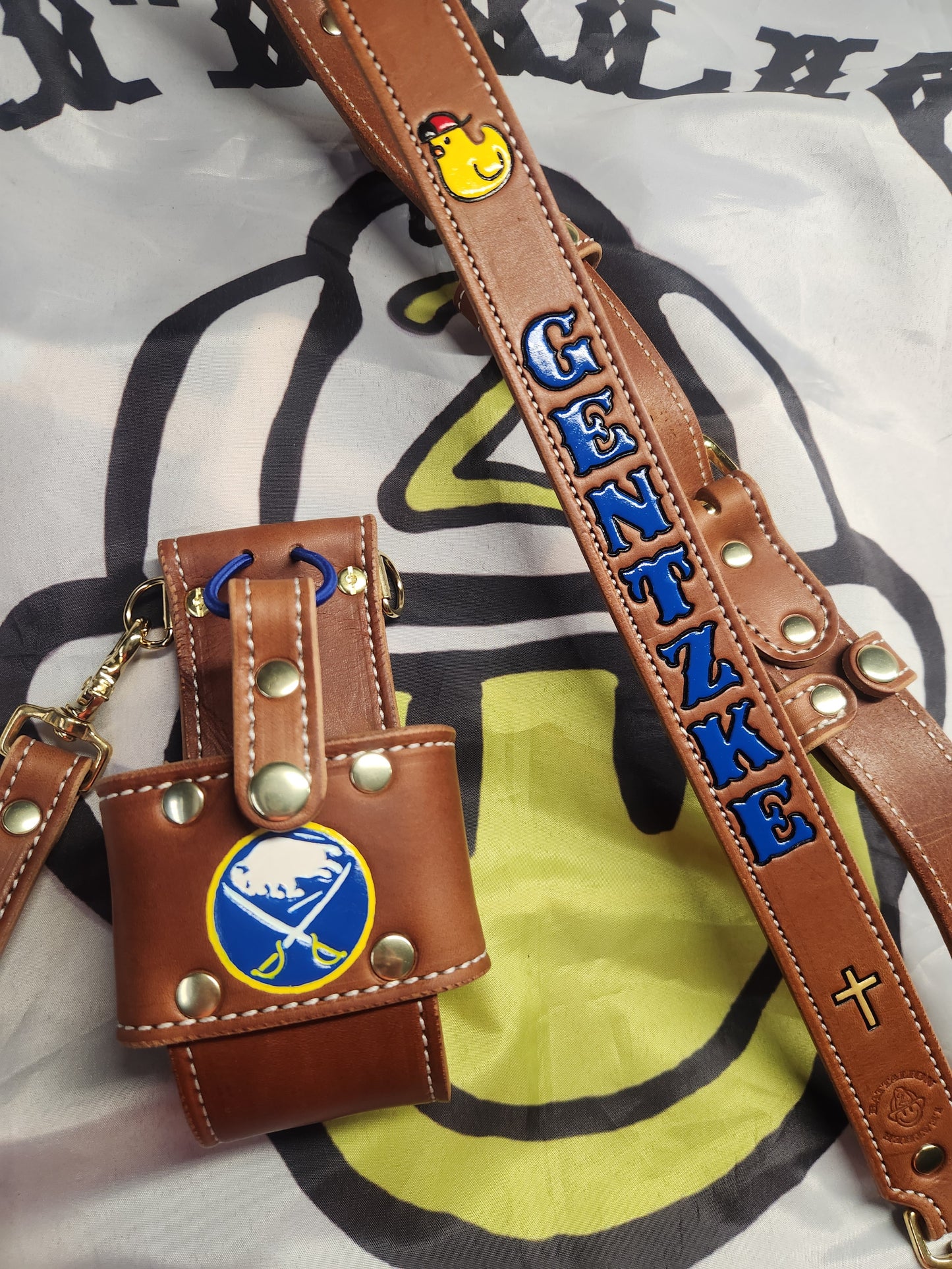 Bridle Leather Radio strap- complete