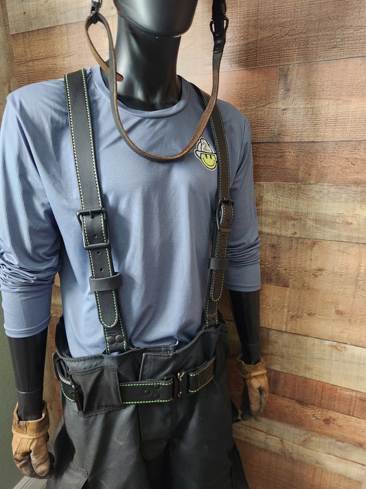 Bridle Leather Bunker Pant Suspenders