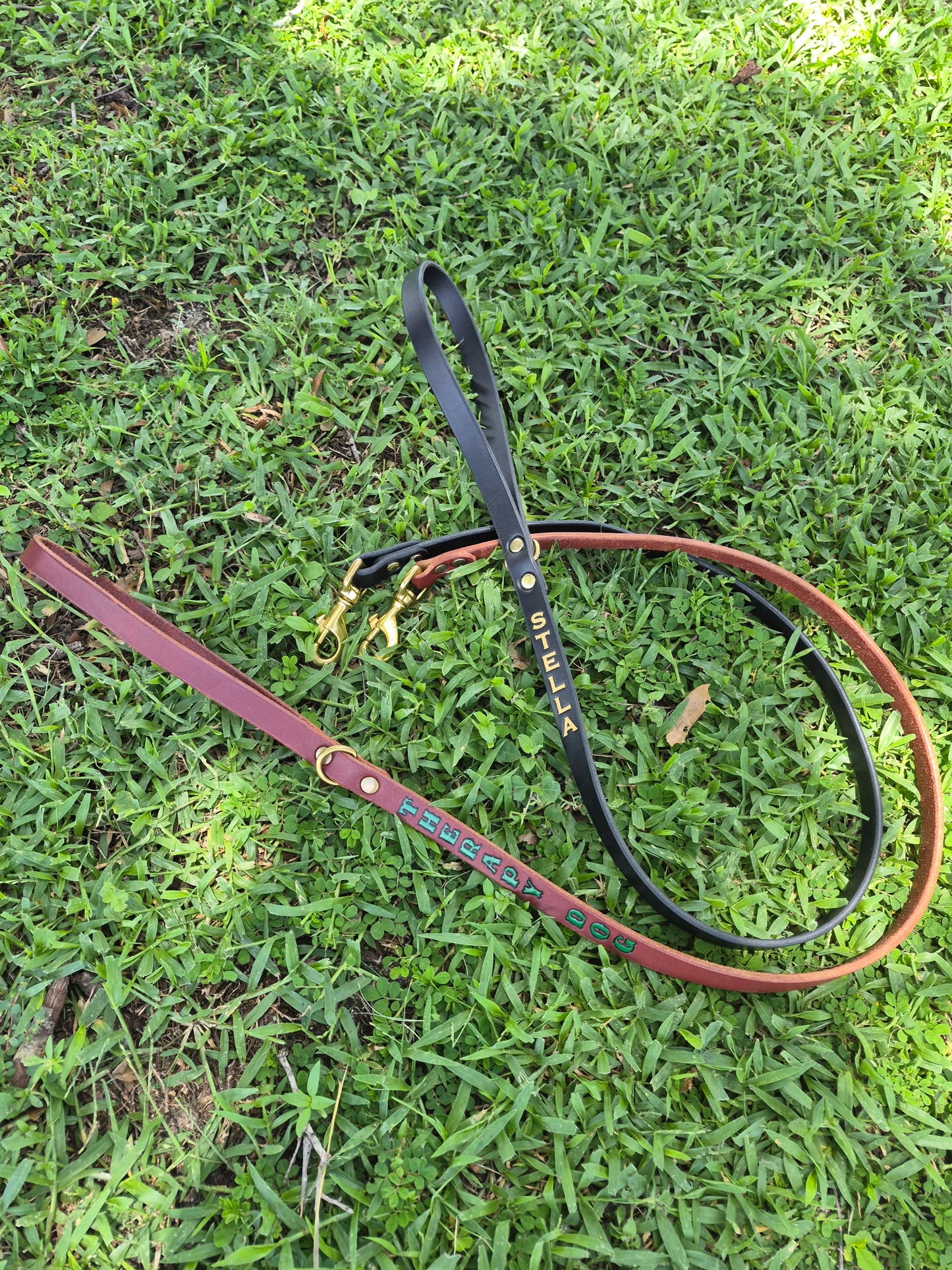 Bridle Leather Dog Leash
