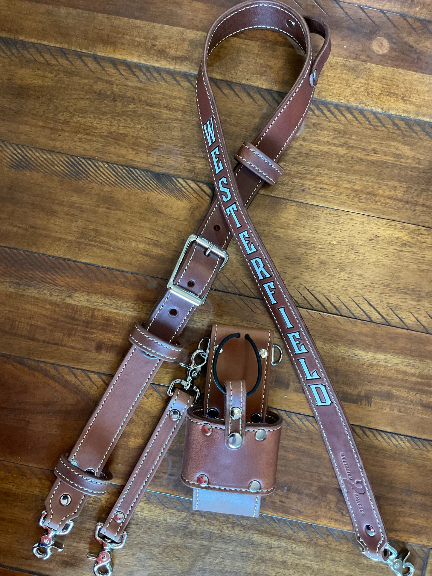 Bridle Leather Radio strap- complete