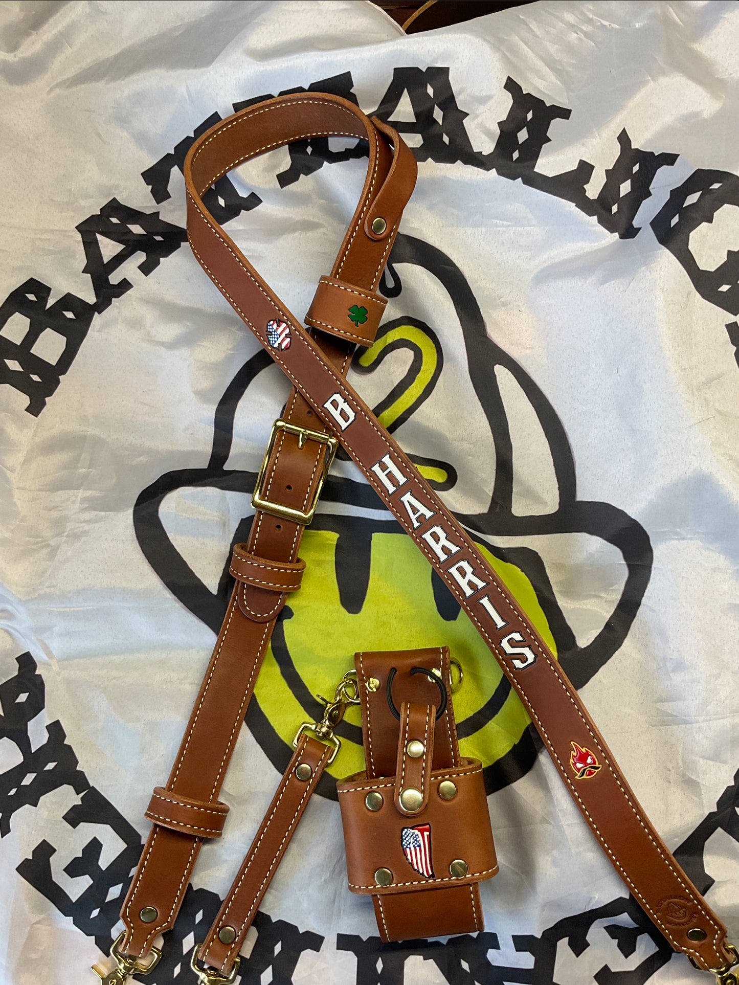 Bridle Leather Radio strap- complete