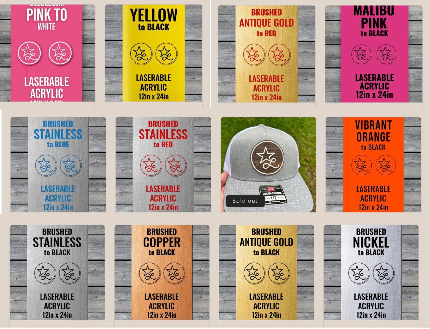 Acrylic patch hat-Laser engraved